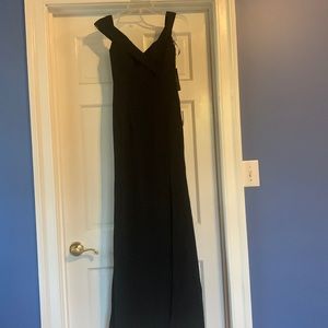 NWT Lulus Song of Love Black Off-the-Shoulder Maxi Dress